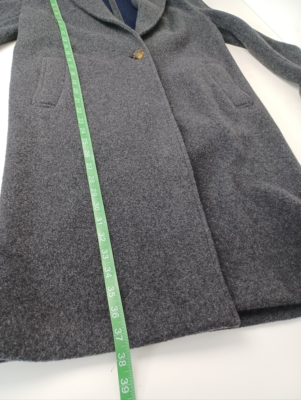 Faherty Atlantic Knit Coat Size XS Womens Quiet Luxury Wool Blend In Charcoal - Picture 10 of 15